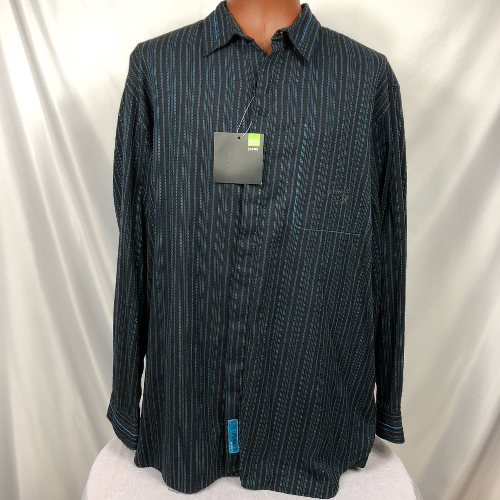Marithe-Francois Girbaud LS Button*Black*XL*B31